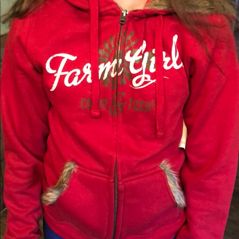Knee deep farm girl hoodie